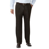 J.M. Haggar Premium Stretch Suit Pant - Pleated Front, Chocolate view# 1