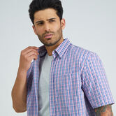 Woven Button Down Shirt - Multi Gingham,  view# 2