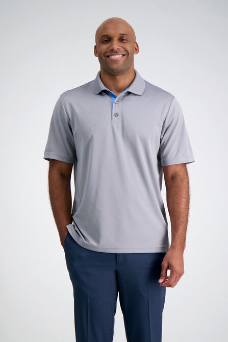 The Active Series&trade; Performance Poly Polo, Med Grey view# 1