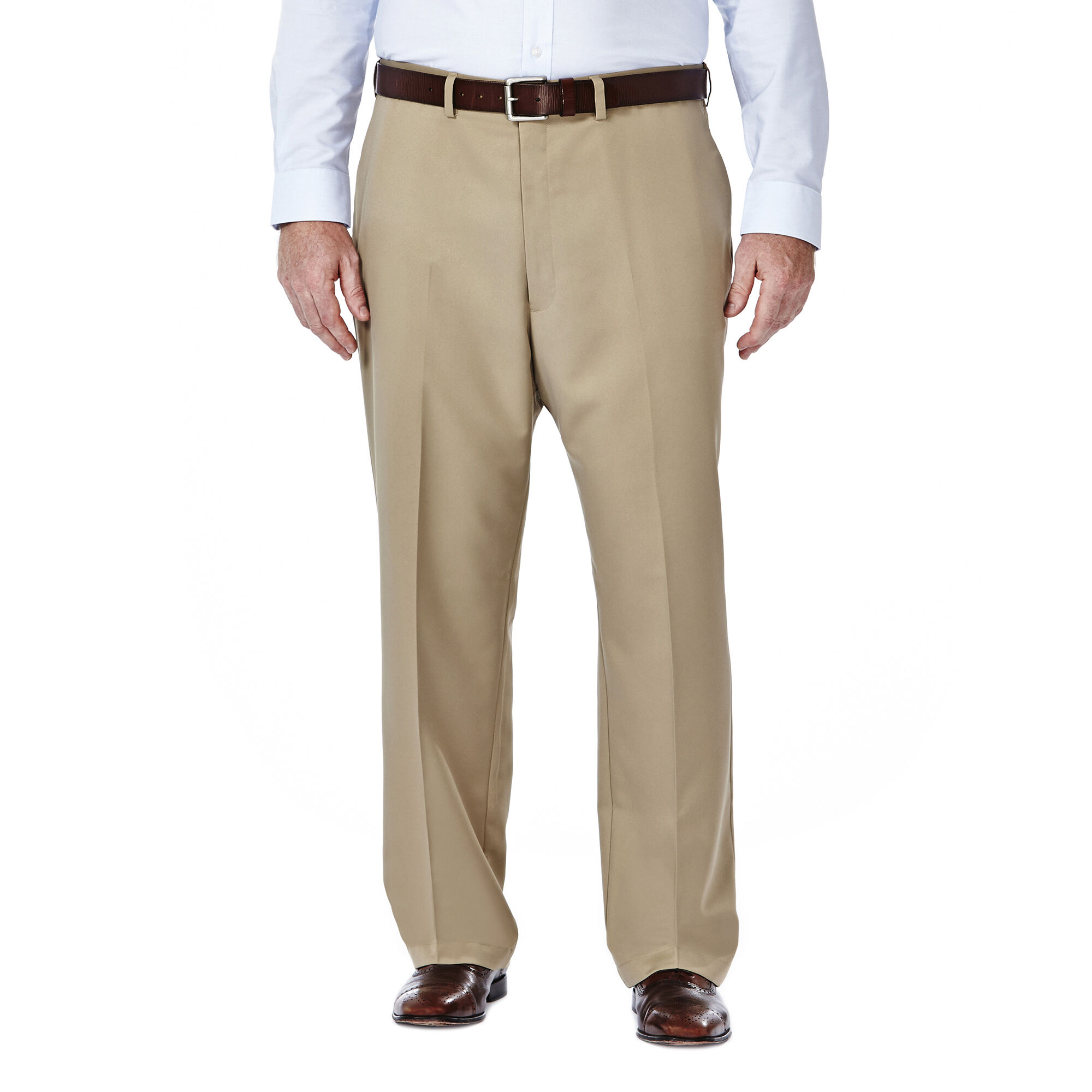 Haggar Big & Tall Cool 18 Pant British Khaki (41714529498 Clothing Pants) photo