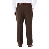 Big &amp; Tall E-CLO&trade; Stria Dress Pant, Brown view# 3