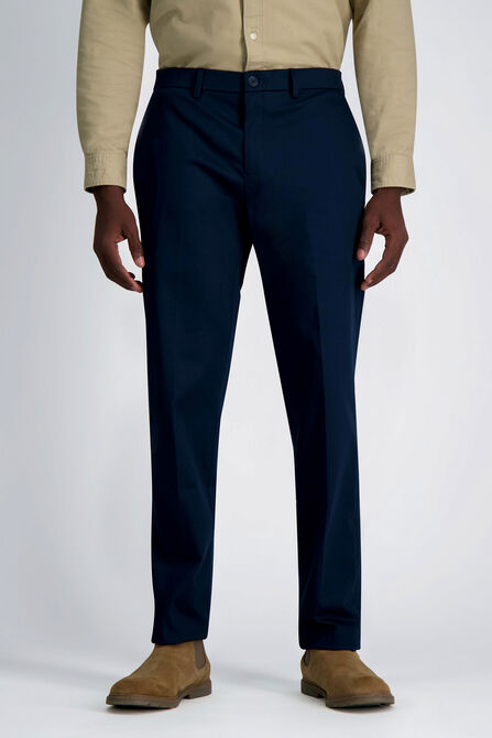 Wrinkle Free Performance Khaki Pant, Dark Navy view# 2