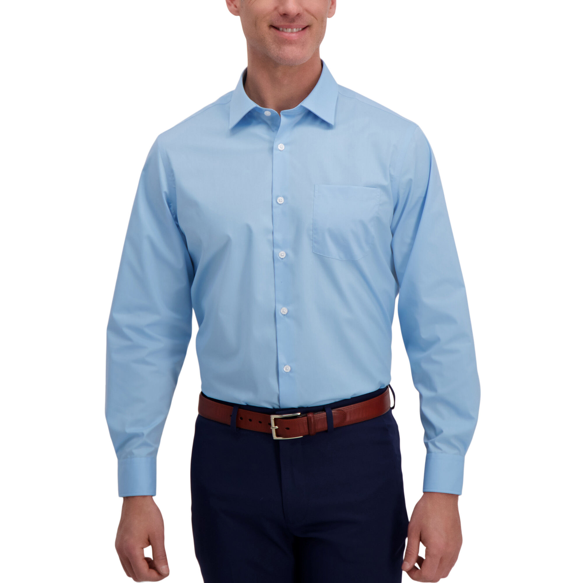 Haggar Aqua Premium Comfort Dress Shirt Turquoise (HAG001HP329 Clothing Shirts & Tops) photo