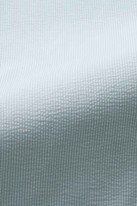 Short Sleeve Seersucker Camp Shirt, SEAFOAM view# 5