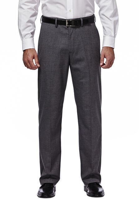 J.M. Haggar Premium Stretch Suit Pant - Flat Front, Dark Heather Grey view# 1