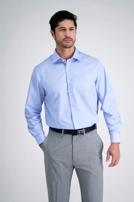 Light Blue Premium Comfort Dress Shirt, Light Blue view# 1