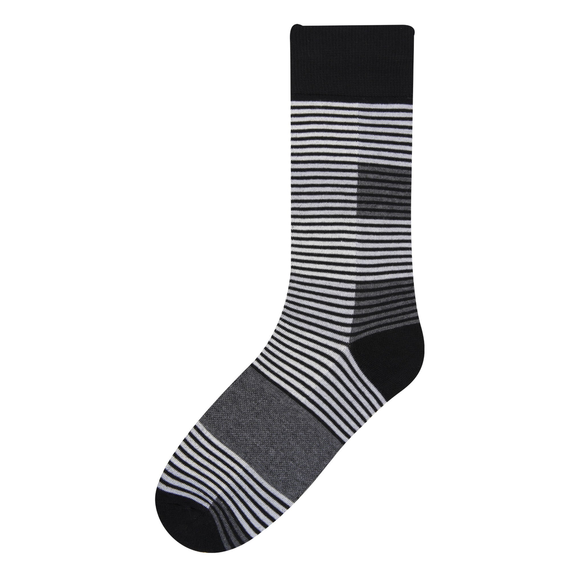 Haggar Mazzo Striped Socks Black (5R10-1023 Clothing Underwear & Socks) photo