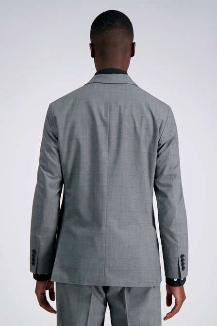 J.M. Haggar Glen Plaid Suit Jacket, Med Grey view# 2