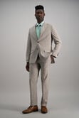 J.M. Haggar Medium Glen Plaid Suit Pant, Camel view# 3