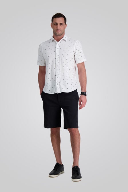 Short Sleeve Pique Shirt, White view# 3