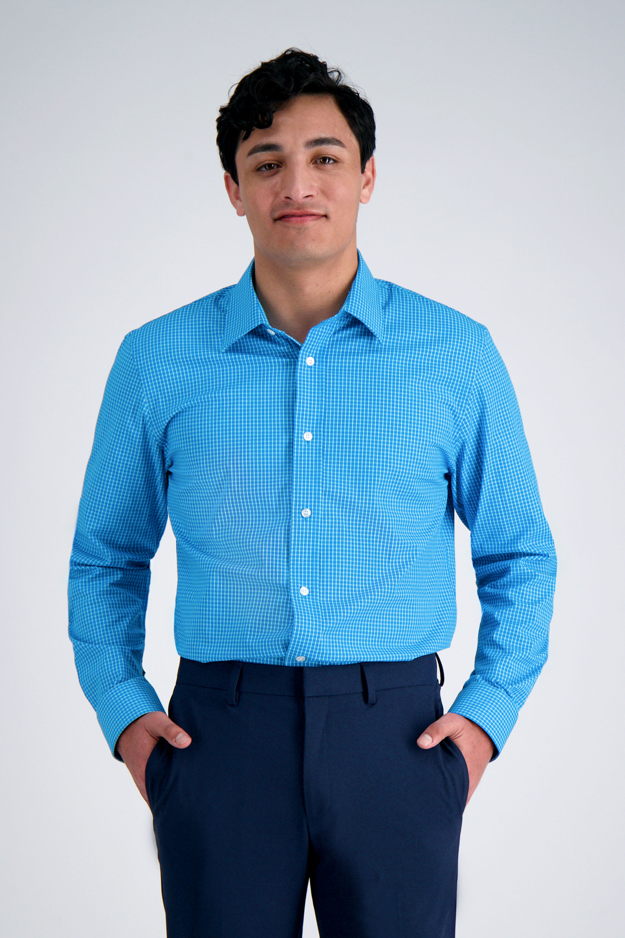 Premium Comfort Dress Shirt Aqua