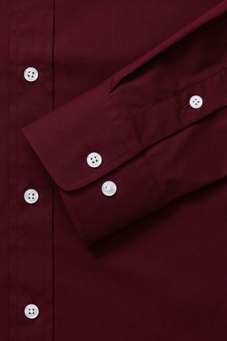 Premium Comfort Dress Shirt -  Dark Red,  view# 5