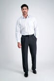 E-CLO&trade; Stria Dress Pant, Heather Grey view# 4