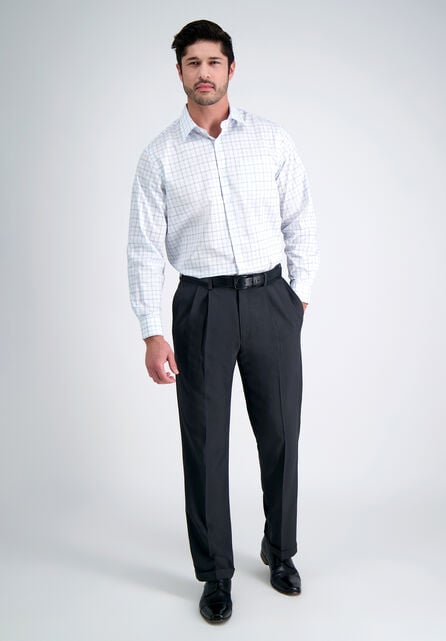 E-CLO&trade; Stria Dress Pant, Black / Charcoal
