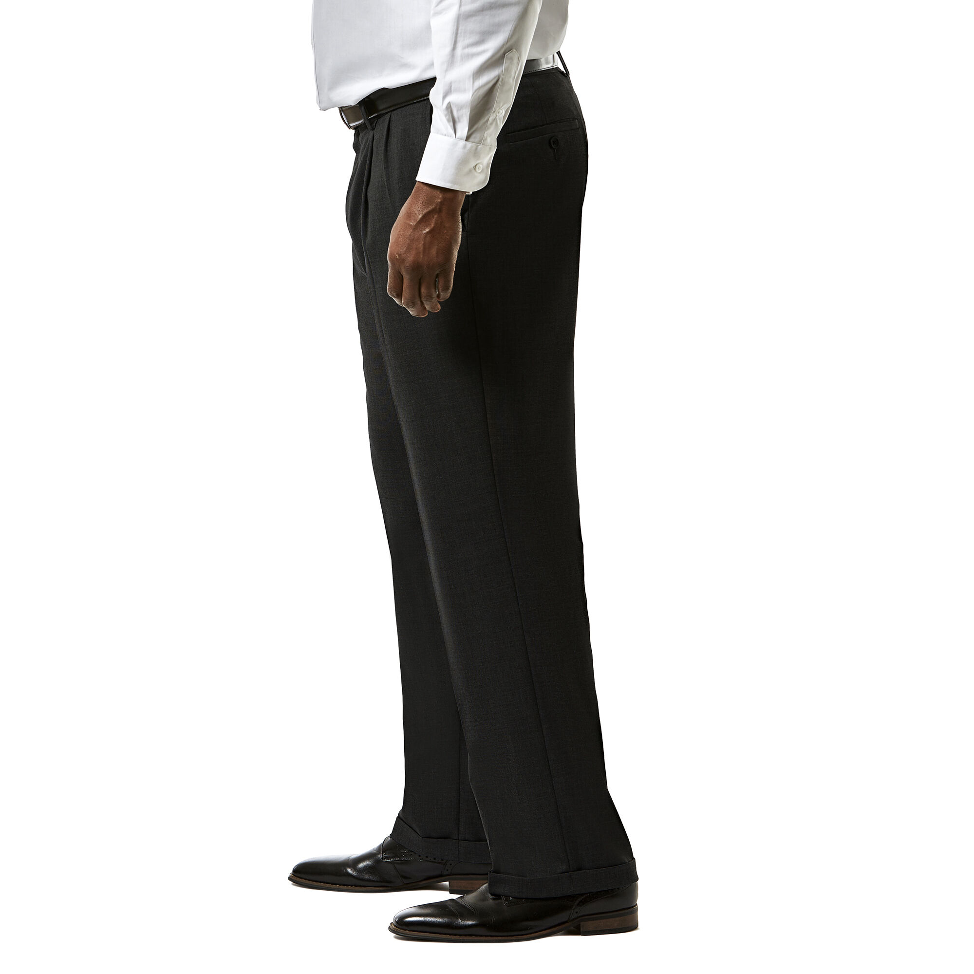 Big and tall full top elastic waist dress pants