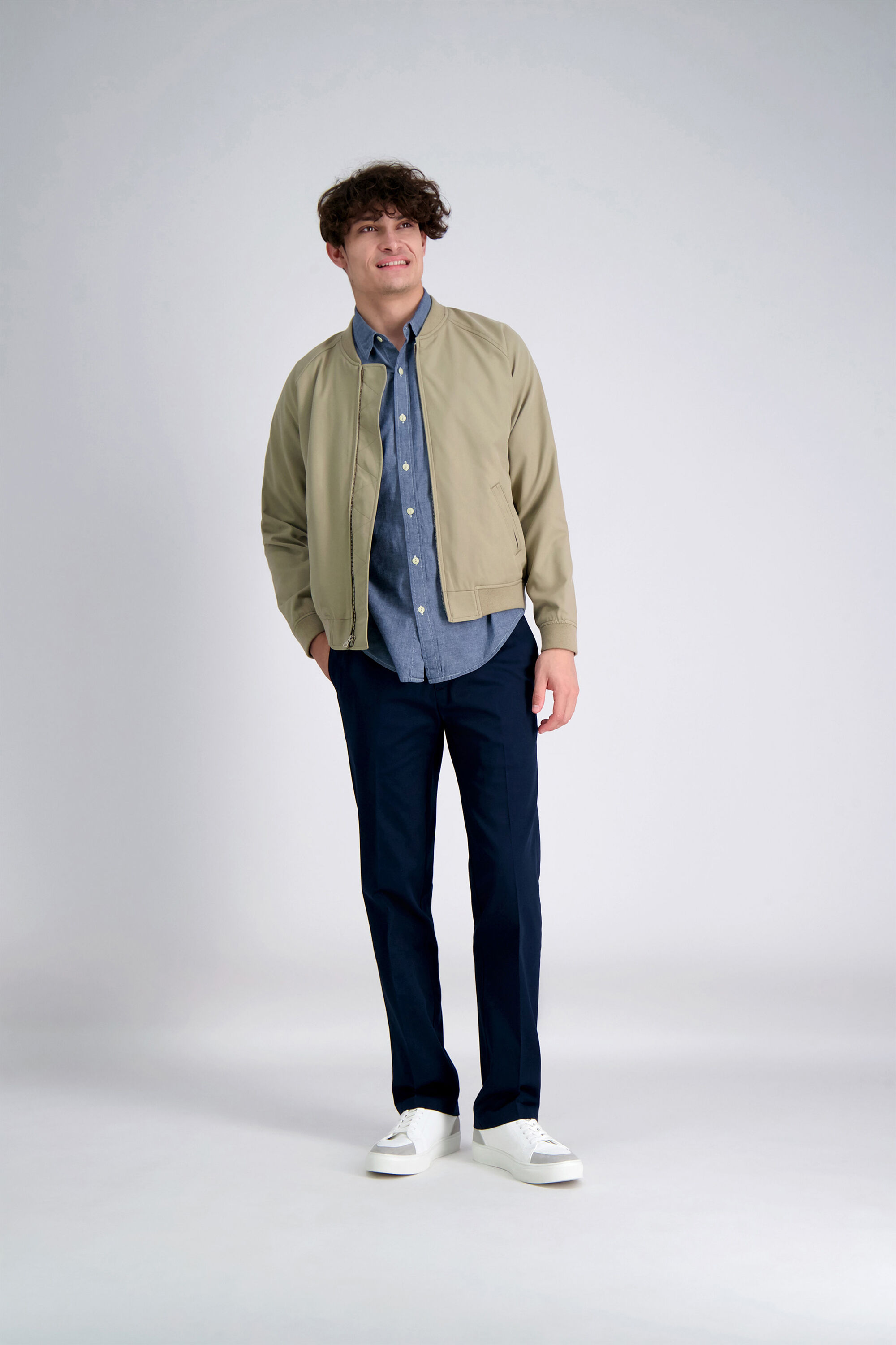 Haggar straight fit no hot sale iron