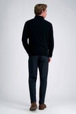 Long Sleeve Zip Sweater, Black view# 5