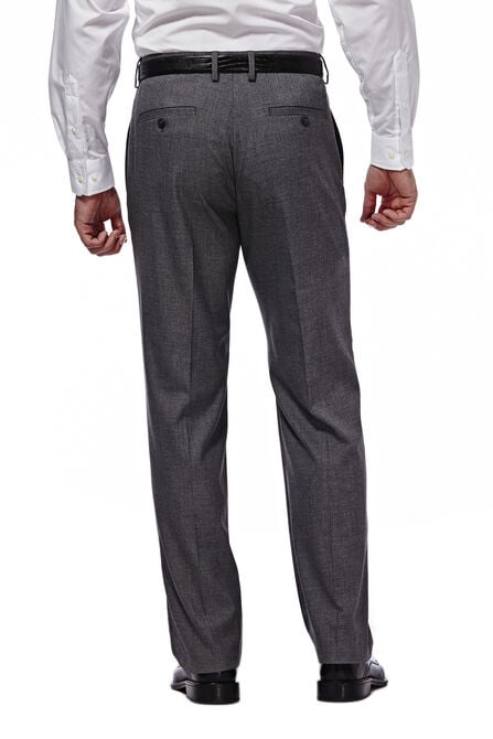 J.M. Haggar Premium Stretch Suit Pant - Flat Front, Dark Heather Grey view# 3