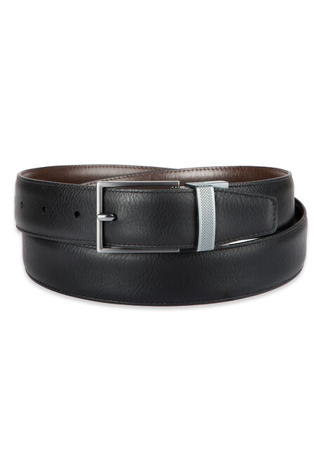 32mm Reversible Dress Belt, Dark Brown view# 2