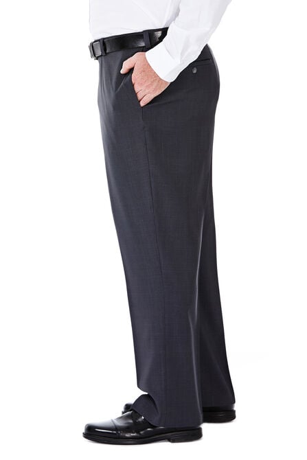 Big &amp; Tall E-CLO&trade; Stria Dress Pant, Medium Grey view# 2
