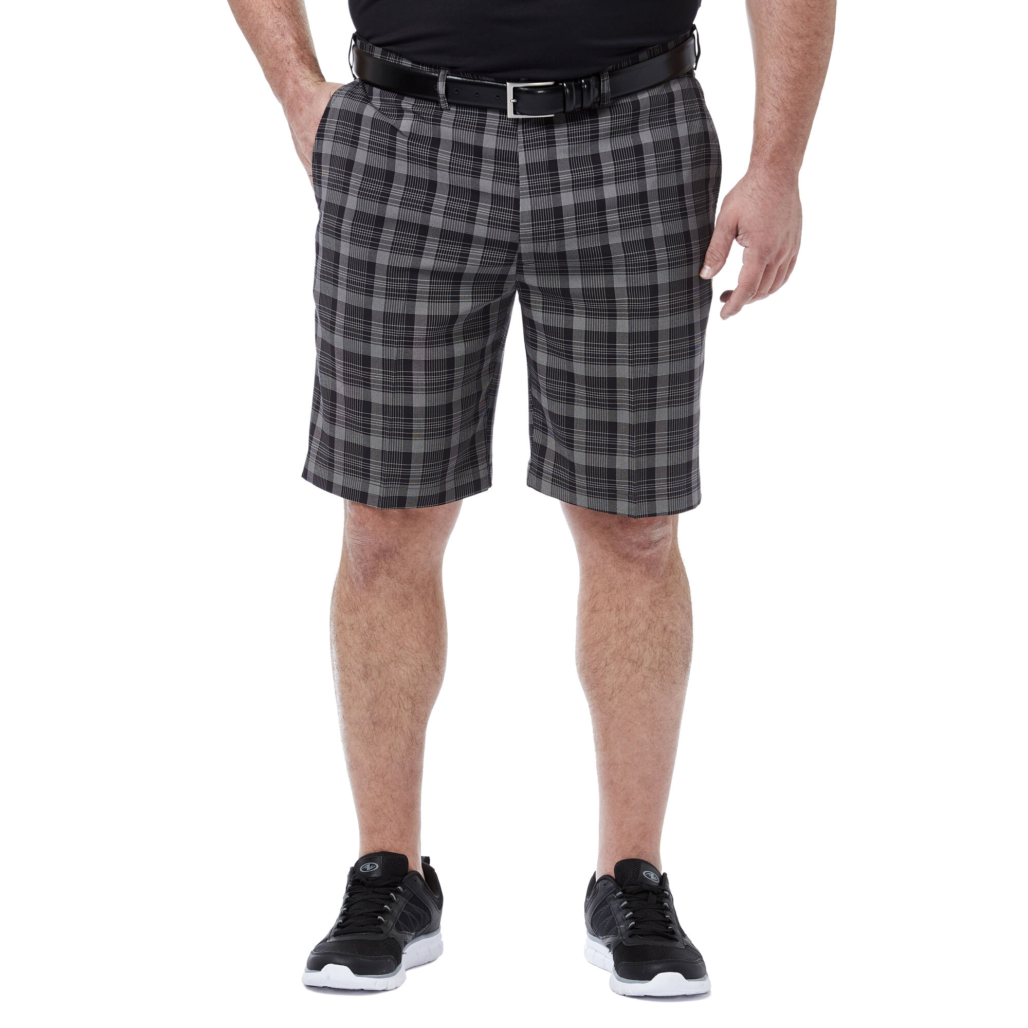 Big Tall Cool 18 Pro Pinstripe Plaid Short