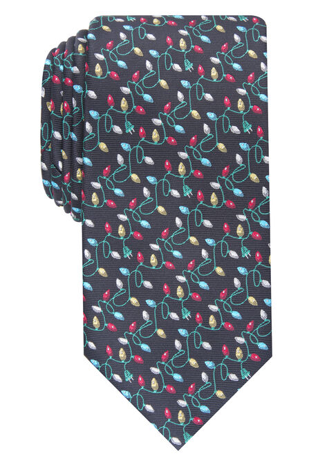 Christmas Lights Tie, Black view# 1