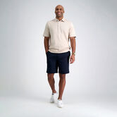 2-Color Pique Polo, Light Beige view# 4