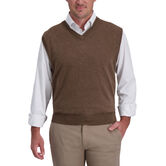 Basic V-Neck Sweater Vest, Navy Heather view# 3