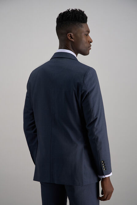 J.M. Haggar Windowpane Suit Jacket, Blue Htr view# 4