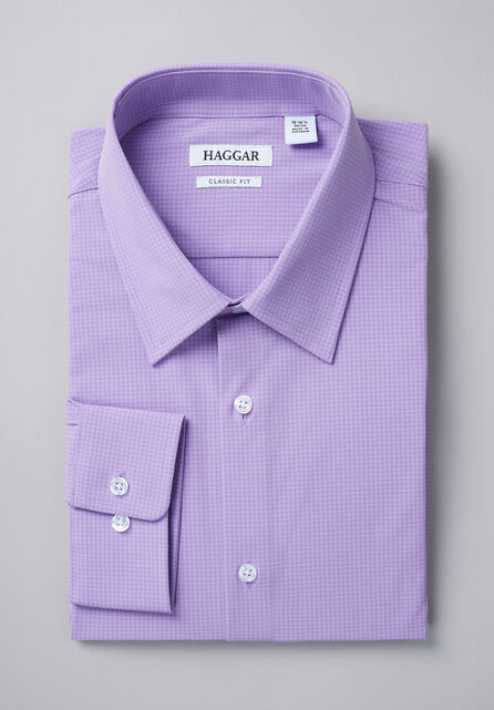 Smart Wash&reg; Dress Shirt - Lilac, Light Purple