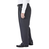 Big &amp; Tall E-CLO&trade; Stria Dress Pant, Med Grey view# 2