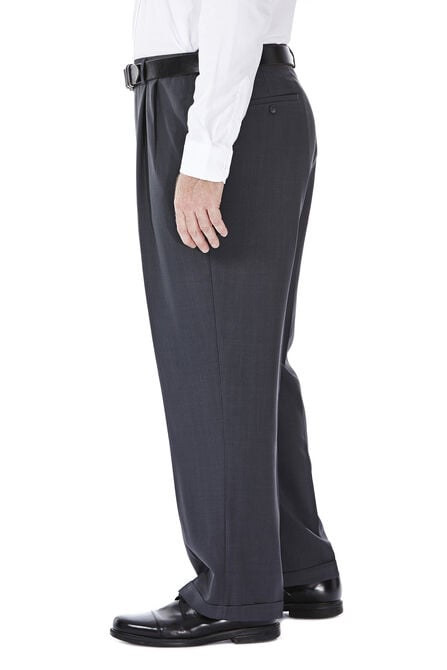 Big &amp; Tall E-CLO&trade; Stria Dress Pant, Med Grey view# 2