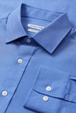 Premium Comfort Dress Shirt - Blue Dobby, Cobalt view# 5
