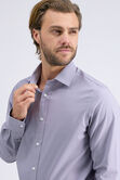 Premium Comfort Performance Cotton Dress Shirt - Charcoal, Graphite view# 4