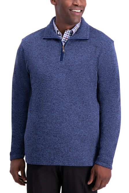 1/4 Zip Knit Fleece Sweater ,  view# 3