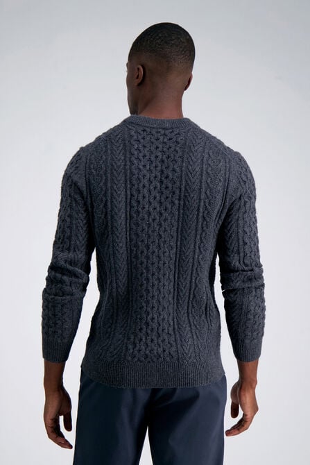 Long Sleeve Aran Cable Sweater,  view# 2