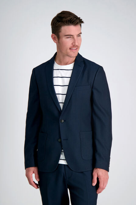 Smart Wash&trade; Jogger Suit Separate Jacket, Dark Navy view# 2