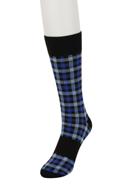 Waco Plaid Socks, Black view# 1