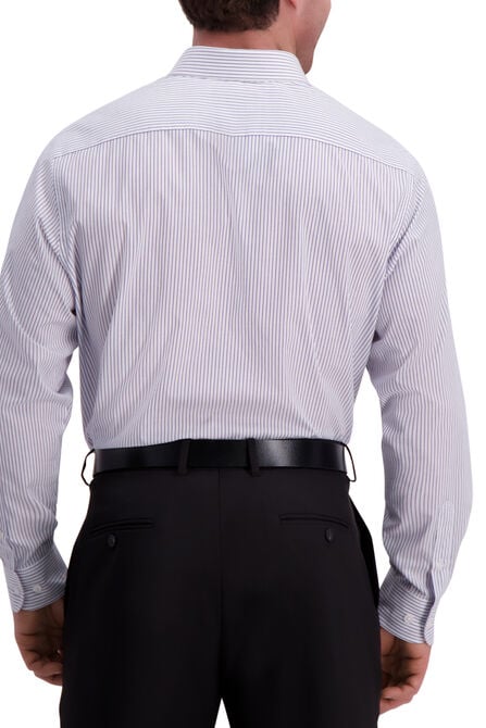 Striped Premium Comfort Dress Shirt, Navy view# 2
