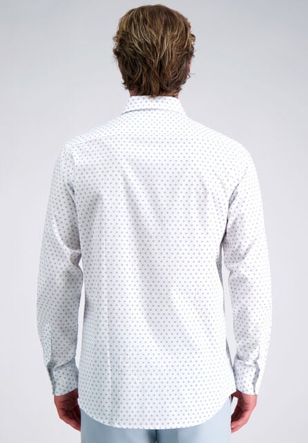 Premium Comfort Dress Shirt -  White &amp; Blue, White
