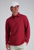 French Terry Polo Shirt, Red view# 1