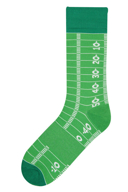 Football Field Socks, Taupe view# 1