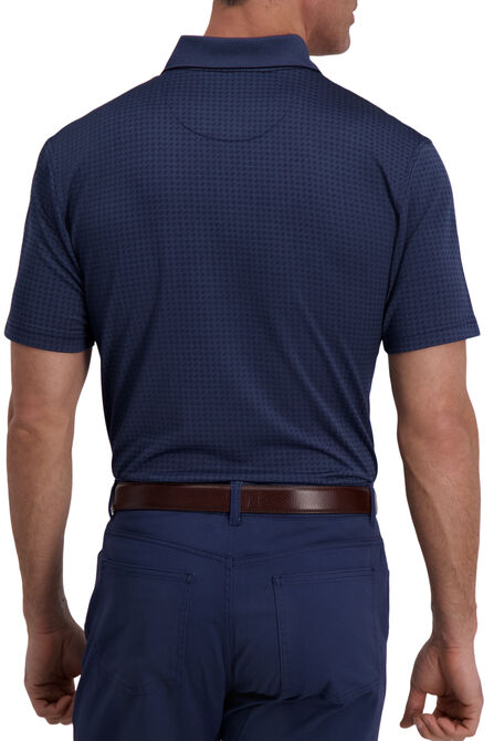 The Active Series&trade; Diamond Textured Polo, Admiral Blue view# 2