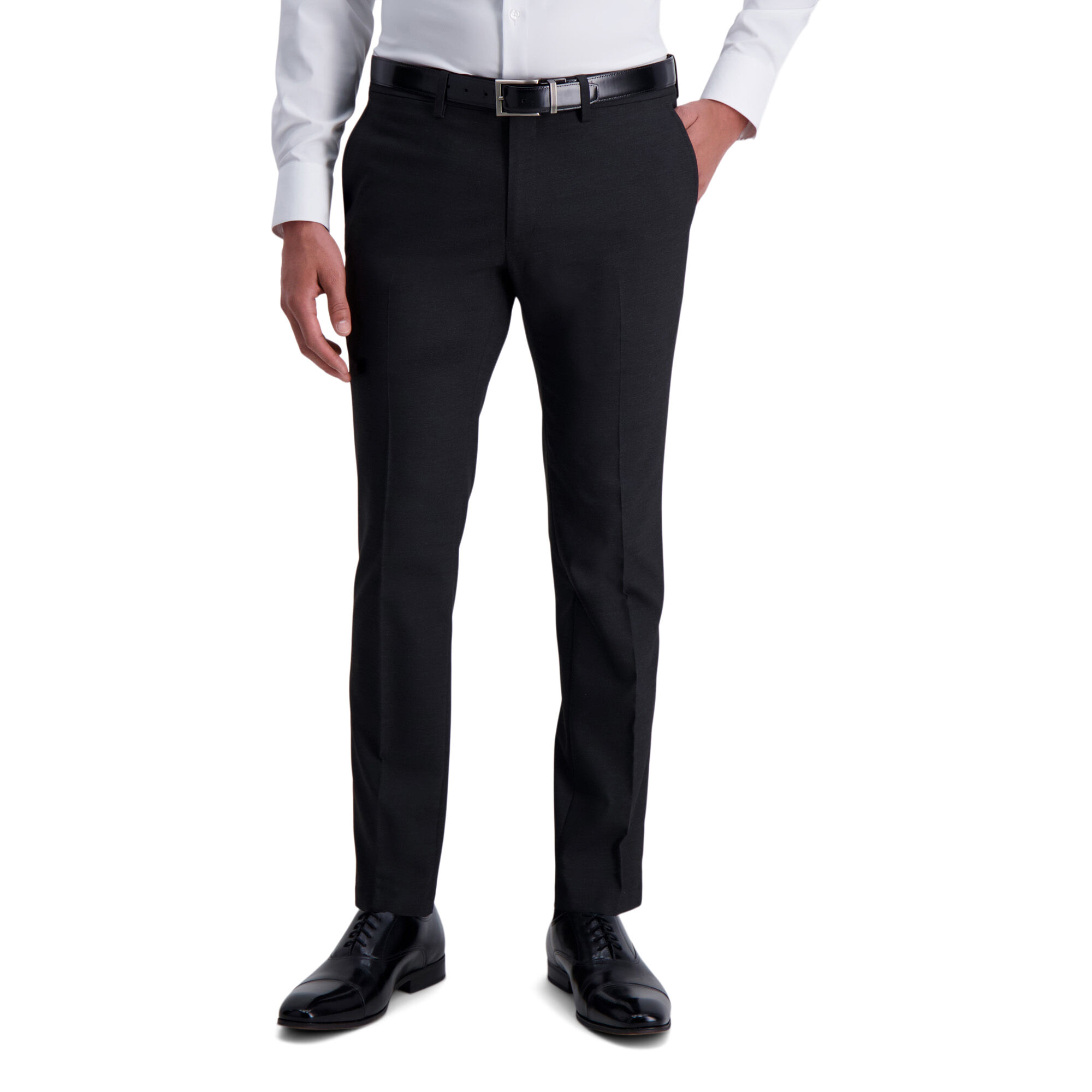 J.M. Haggar Ultra Slim Suit Pant Charcoal Htr (HY30965 Clothing Pants) photo