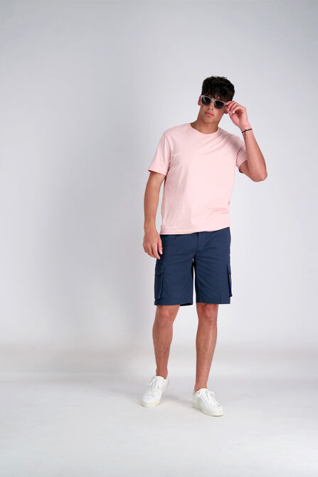 Stretch Cargo Short with Tech Pocket, Navy view# 5