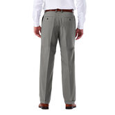 Big &amp; Tall E-CLO&trade; Glen Plaid Dress Pant, Med Grey view# 3