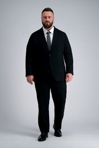 J.M. Haggar Big &amp; Tall Suit Jacket, Black