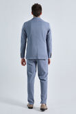 Smart Wash&reg; Tonal Plaid Suit Jacket, Chambray view# 4