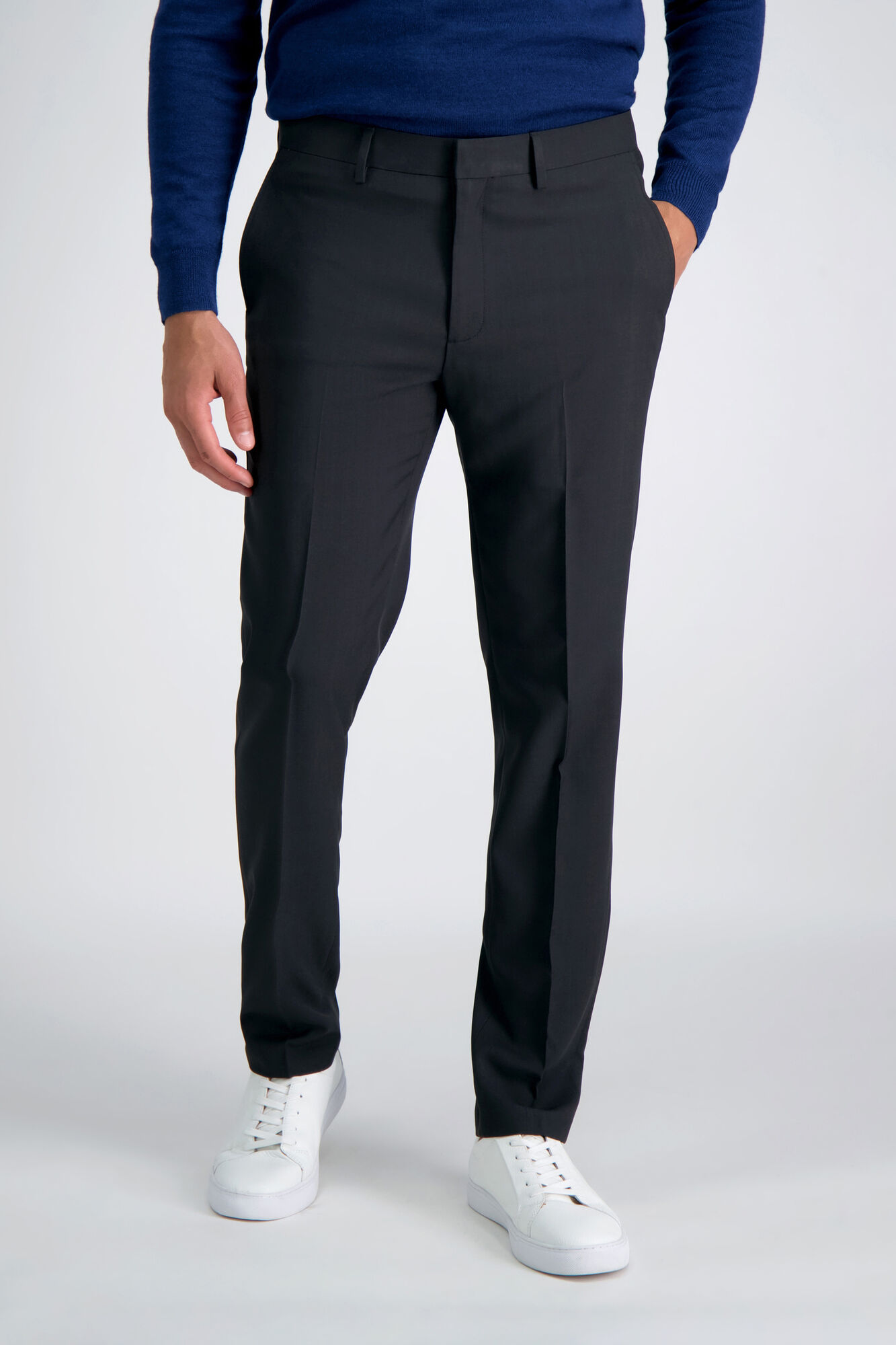 Haggar Smart Wash Repreve Suit Separate Pant Black / Charcoal (HY80972 Clothing Pants) photo