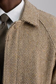 J.M. Haggar Herringbone Overcoat, Mocha view# 2